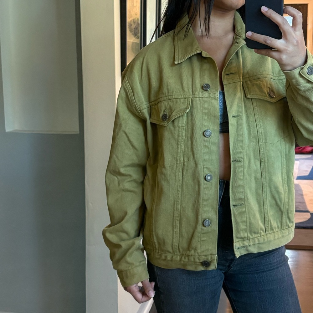 GAP Green Denim Jacket